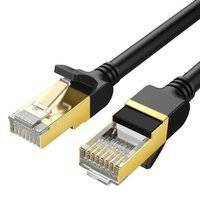 Ugreen kabel przewód internetowy sieciowy Ethernet patchcord RJ45 Cat 7 STP LAN 10Gbps 2m czarny (11269)