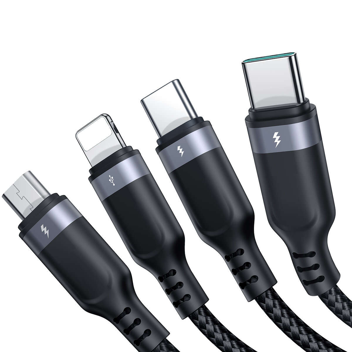 Lightning, USB-C, and Micro USB Cables