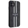 Guess GUHMN61P4RPSK iPhone 11 / Xr black/black hardcase 4G Printed Stripes MagSafe