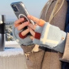 Women's/children's winter phone gloves - gray