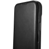 iCarer CE Oil Wax Premium Leather Folio Case Leather Case iPhone 14 Plus Magnetic Flip MagSafe Black (AKI14220707-BK)