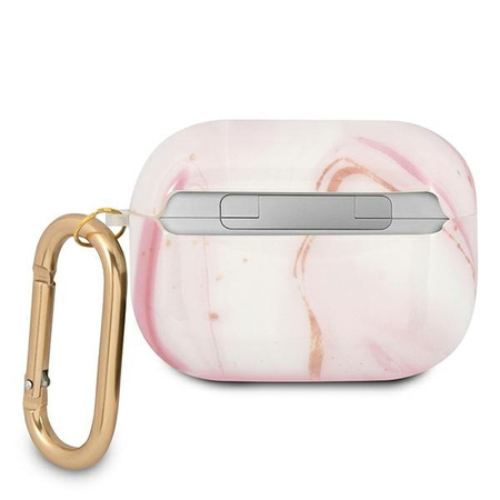 Guess GUAPUNMP AirPods Pro cover różowy/pink Marble Collection