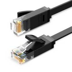 UGREEN Ethernet RJ45 Flat Network Cable, Cat.6, UTP, 15m (Black)