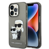 Karl Lagerfeld IML Glitter NFT Karl & Choupette - Etui iPhone 14 Pro Max (czarny)