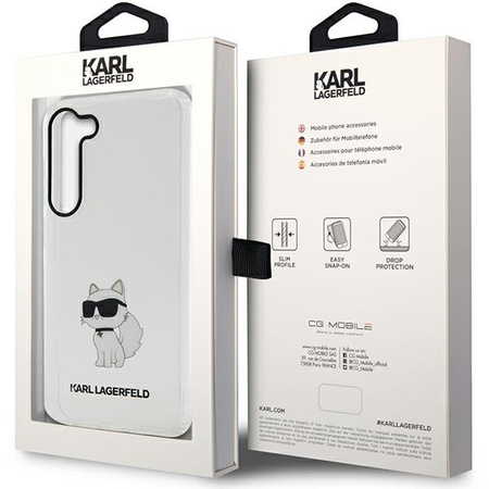 Karl Lagerfeld KLHCS23MHNCHTCT S23+ S916 transparent hardcase Ikonik Choupette