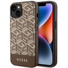 Guess GUHMP14SHGCFSEW iPhone 14 6.1&quot; Braun/Braun Hardcase GCube Stripes MagSafe