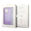 Guess Translucent Pearl Strap - Etui iPhone 14 Pro (fioletowy)