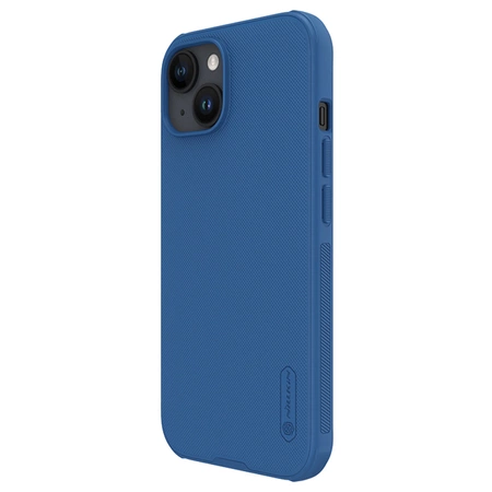 Nillkin Super Frosted Shield Pro verstärkte Hülle für iPhone 15 Plus – blau