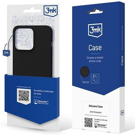 iPhone 14 case from the 3mk Silicone Case series - black