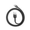 Baseus Kabel USB TYP C USB-C 2A 3M Nylonowy wytrzymały Cafule szary+czarny CATKLF-UG1