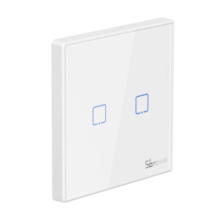 Sonoff T2EU2C-RF Three Channel Touch Light Switch Wi-Fi Button 433MHz Wireless RF Remote white (M0802030010)