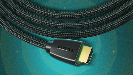 Ugreen mocny kabel przewód w nylonowym oplocie HDMI 2.0 4K 60 Hz 3D 18 Gbps HDR ARC Ethernet (HEC) 48 bit 1,5 m czarny (HD118 40409)