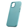 iCarer Litchi Premium Leather Case iPhone 14 Magnetic Leather Case with MagSafe Green (WMI14220709-GN)