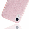 Etui IPHONE 14 Brokat Glitter różowe