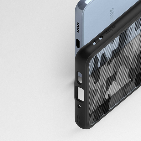 Ringke Fusion Matte TPU-Hülle mit Rahmen für Samsung Galaxy A73 Schwarz