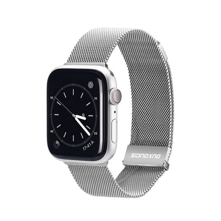 Pasek do APPLE WATCH 42 / 44 / 45 MM Dux Ducis Strap Milanese srebrne