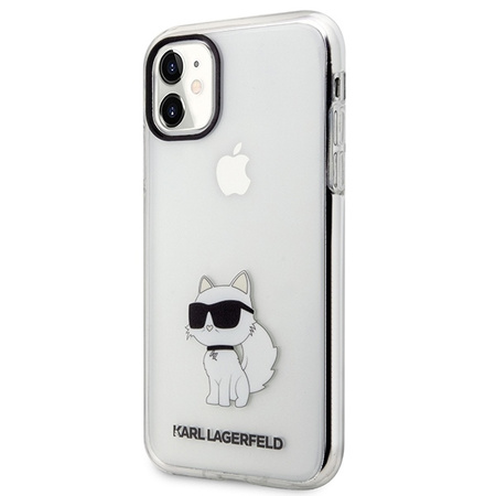 Oryginalne Etui IPHONE 11 / XR Karl Lagerfeld Hardcase Ikonik Choupette (KLHCN61HNCHTCT) transparentne