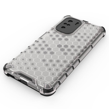 Honeycomb etui pancerny pokrowiec z żelową ramką Xiaomi Redmi K40 Pro+ / K40 Pro / K40 / Poco F3 zielony