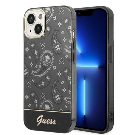 Guess Bandana Paisley - Etui iPhone 14 Plus (czarny)