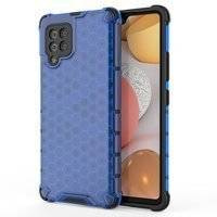 Honeycomb etui pancerny pokrowiec z żelową ramką Samsung Galaxy A42 5G niebieski