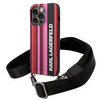 Karl Lagerfeld Color Stripes Strap - Etui iPhone 14 Pro (różowy)