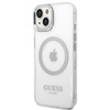 Guess Metal Outline MagSafe - Etui iPhone 14 (przezroczysty)