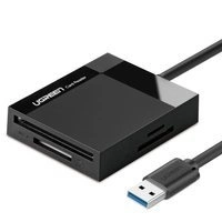 Ugreen USB 3.0 SD / Micro SD / CF / MS Speicherkartenleser schwarz (CR125 30333)