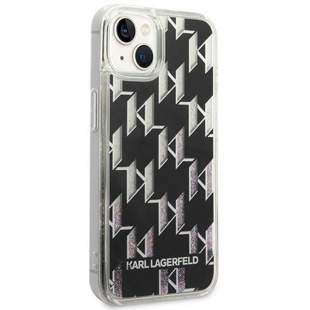 Karl Lagerfeld KLHCP14MLMNMK iPhone 14 Plus 6,7" hardcase czarny/black Liquid Glitter Monogram