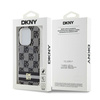 DKNY DKHMP14LHCPTSK iPhone 14 Pro 6.1" czarny/black hardcase IML Checkered Mono Pattern & Printed Stripes MagSafe