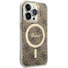 Guess GUHMP14LH4STW iPhone 14 Pro 6.1" brown/brown hardcase 4G MagSafe