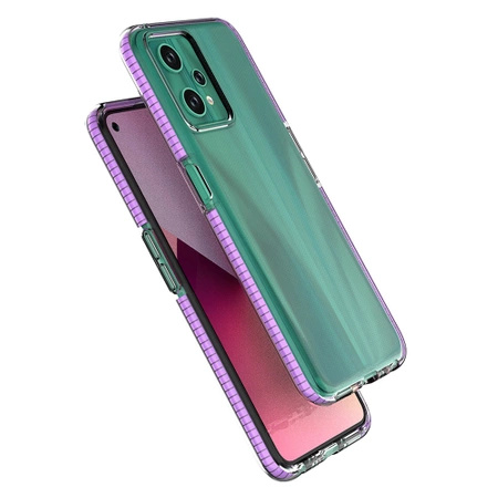 Spring Case etui Realme 9 Pro silikonowy pokrowiec z ramką czarne