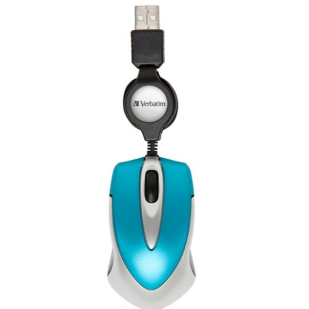 Verbatim Mysz optyczna Go Mini USB-A 1000 dpi niebieski/blue 49022