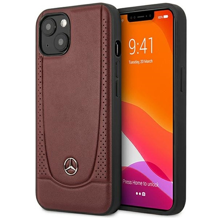 Etui IPHONE 14 PLUS Mercedes Leather Urban Line (MEHCP14MARMRE) czerwone