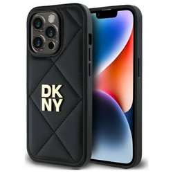 Original Case IPHONE 14 PRO DKNY Quilted Stack Logo (DKHCP14LPQDSLK) black