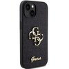 Original Case APPLE IPHONE 15 Guess Hardcase Glitter Script Big 4G (GUHCP15SHG4SGK) black