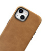 iCarer Case Leather genuine leather case for iPhone 14 Plus braun (WMI14220703-TN) (MagSafe compatible)