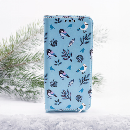 Etui Smart Trendy Winter Birds do iPhone 7 / 8 / SE 2020 / SE 2022