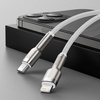 Baseus Cafule Metal Data kabel USB Typ C - Lightning 20 W Power Delivery 1 m biały (CATLJK-A02)