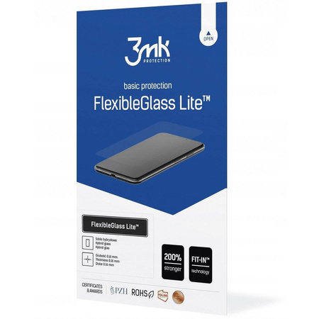 Szkło Hybrydowe HUAWEI P SMART 2021 3mk Flexible Glass Lite cienkie (0.16mm)