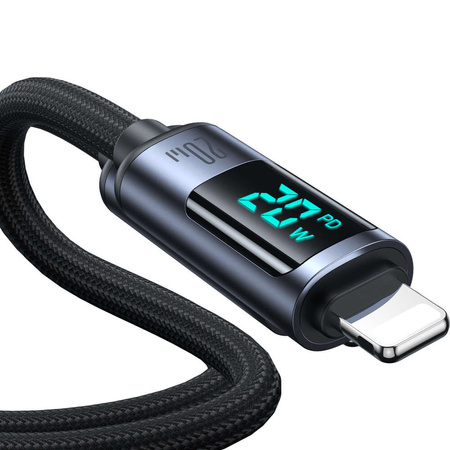 Lightning - USB C cable 20W 1.2m with LED display Joyroom S-CL020A16 - black