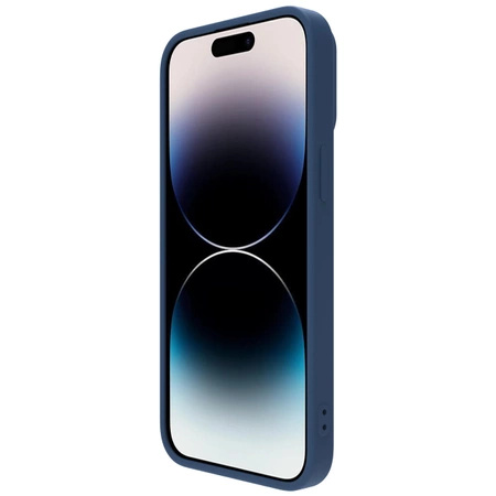 Nillkin CamShield Silky Silicone Case etui iPhone 14 Pro Max silikonowy pokrowiec z osłoną na aparat niebieskie