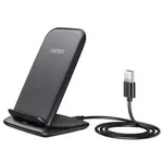 Choetech Qi 15W wireless charger for phone headphones black (T555-F)