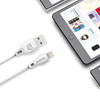 Dudao przewód kabel USB / Lightning 2.1A 1m biały (L4L 1m white)