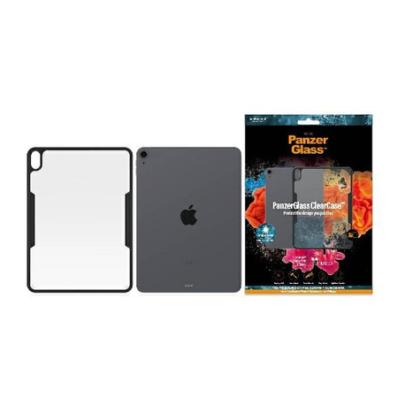 Case IPAD 10.2 2019 / 2020 / 2021 PanzerGlass ClearCase Antibacterial black