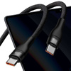 2in1 USB cable Baseus Flash Series USB-C do USB-C 100W, 1.5m (black