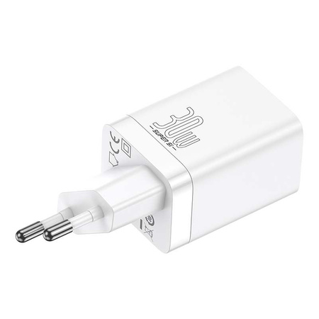 Baseus Super Si Pro szybka ładowarka USB / USB Typ C 30W Power Delivery Quick Charge biały (CCSUPP-E02)