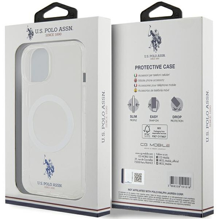 US Polo USHMP15SUCIT iPhone 15 6,1&quot; transparente MagSafe-Kollektion