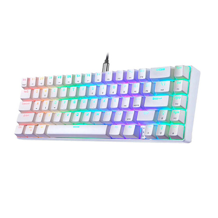 Klawiatura mechaniczna Motospeed CK67 RGB (biała)