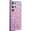 Guess Glitter Script case for Samsung Galaxy S24 Ultra - purple