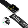 Dux Ducis Strap (Outdoor Version) Armband für Apple Watch Ultra, SE, 8, 7, 6, 5, 4, 3, 2, 1 (49, 45, 44, 42 mm) Nylonband Schwarz Silber Armband